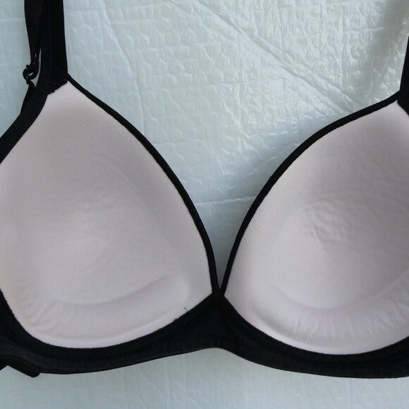 Warner's Padded Cup 38C Wire Free Black Lace & Black 38C Wired Bra No padding - Picture 14 of 16